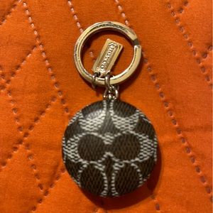 Coach Round Light Keychain